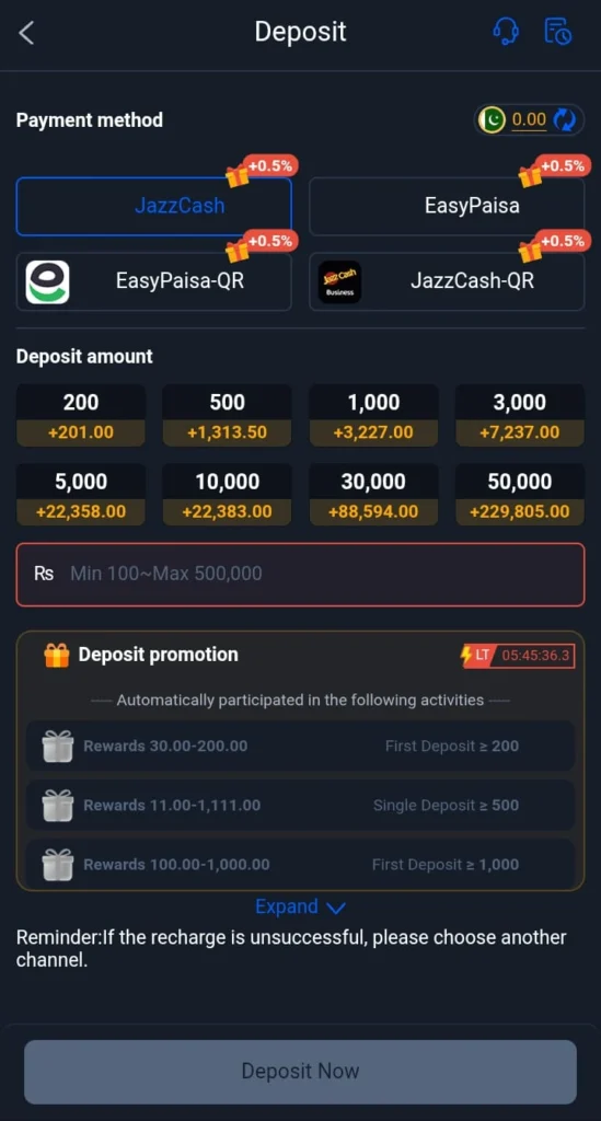 Deposit Methods in X111 Game