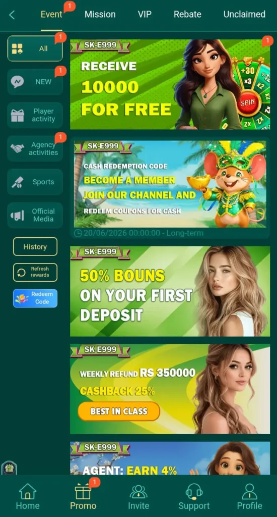 E999 Game Bonuses and Rewards
