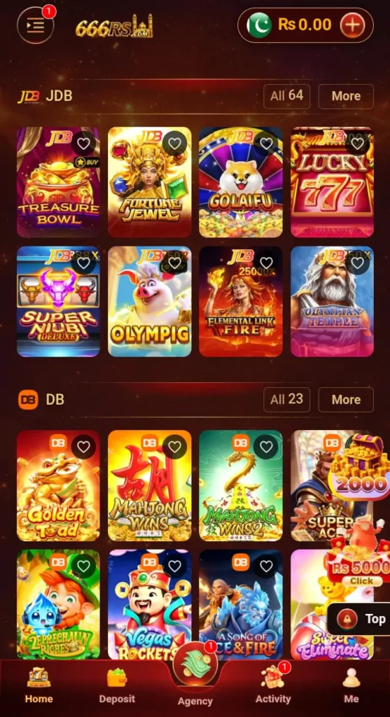 Games Available in 666RS