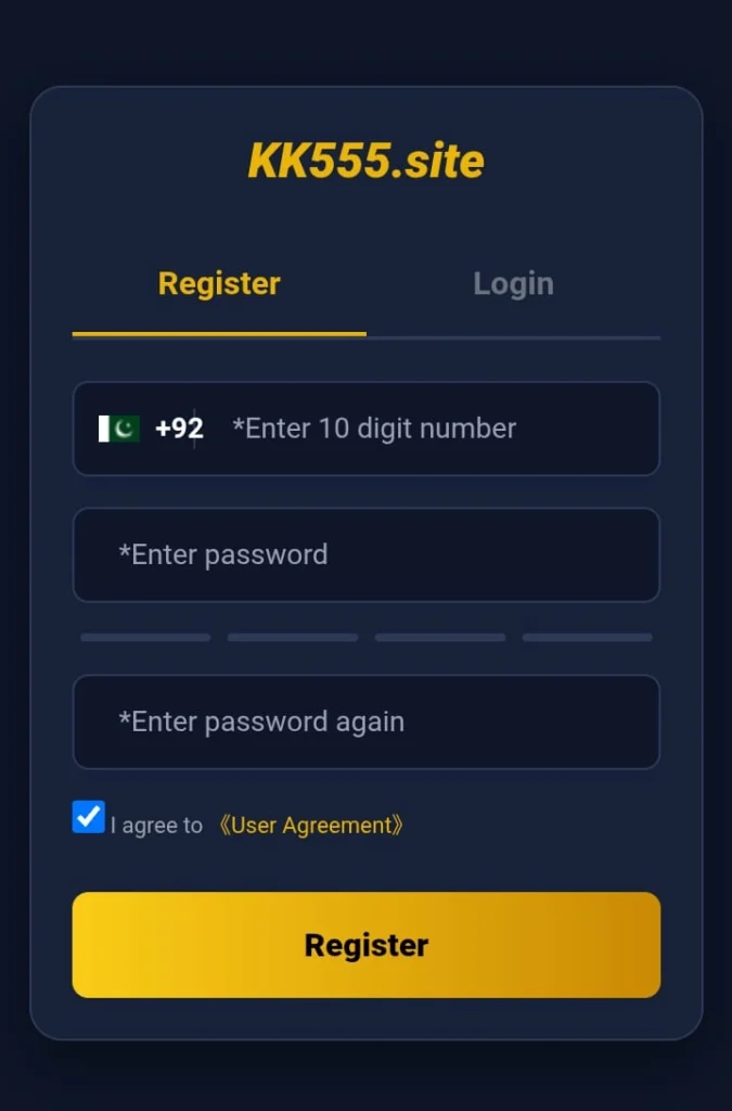 KK555 Game Register