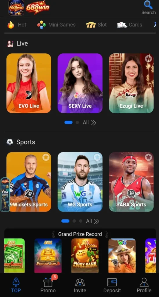 Features of 688 Win Game