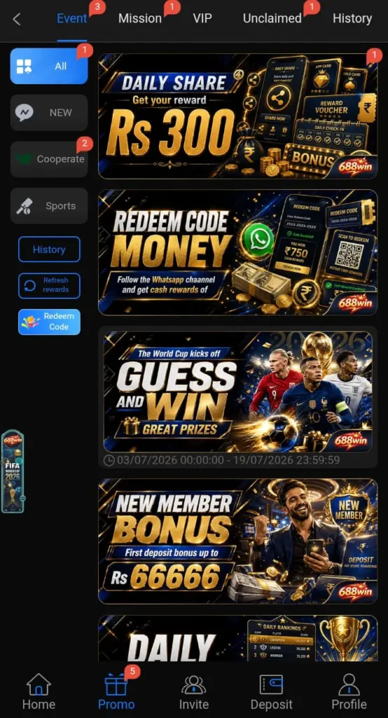 688 Win Game Bonuses