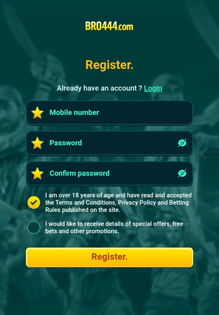 Bro444 Game Register
