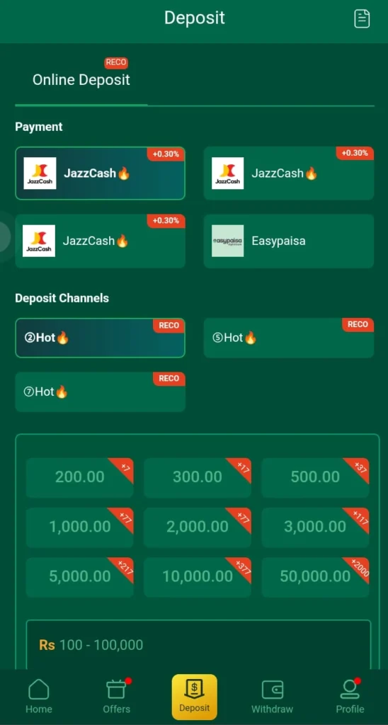 EU777 Game Deposit