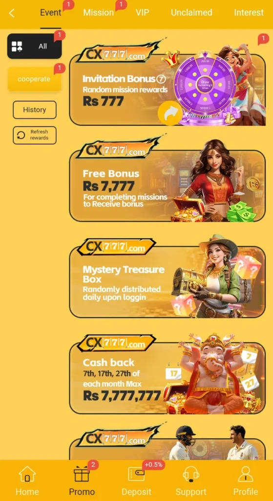 CX777 Game Bonuses