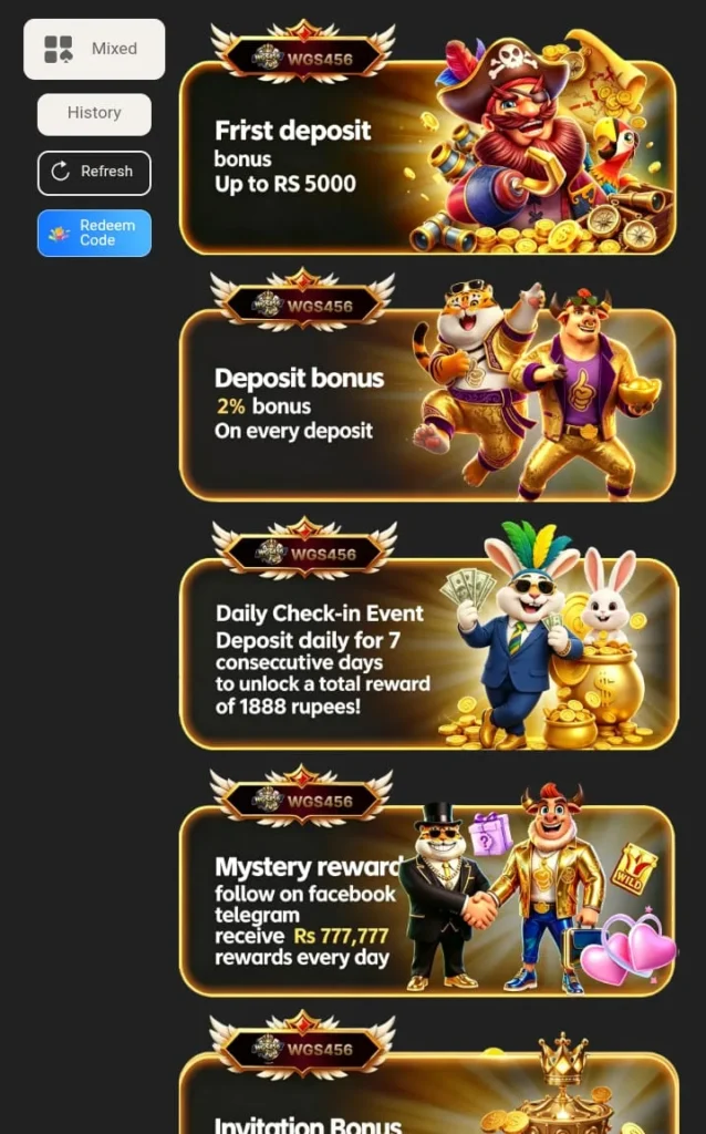 WGS456 Game Bonuses