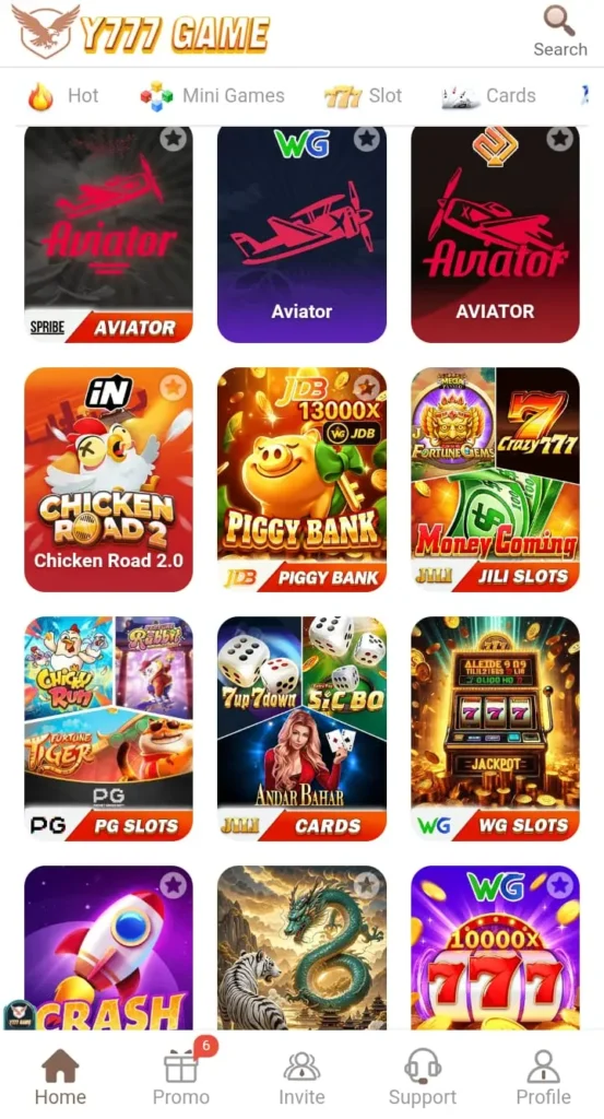 Available Game Categories