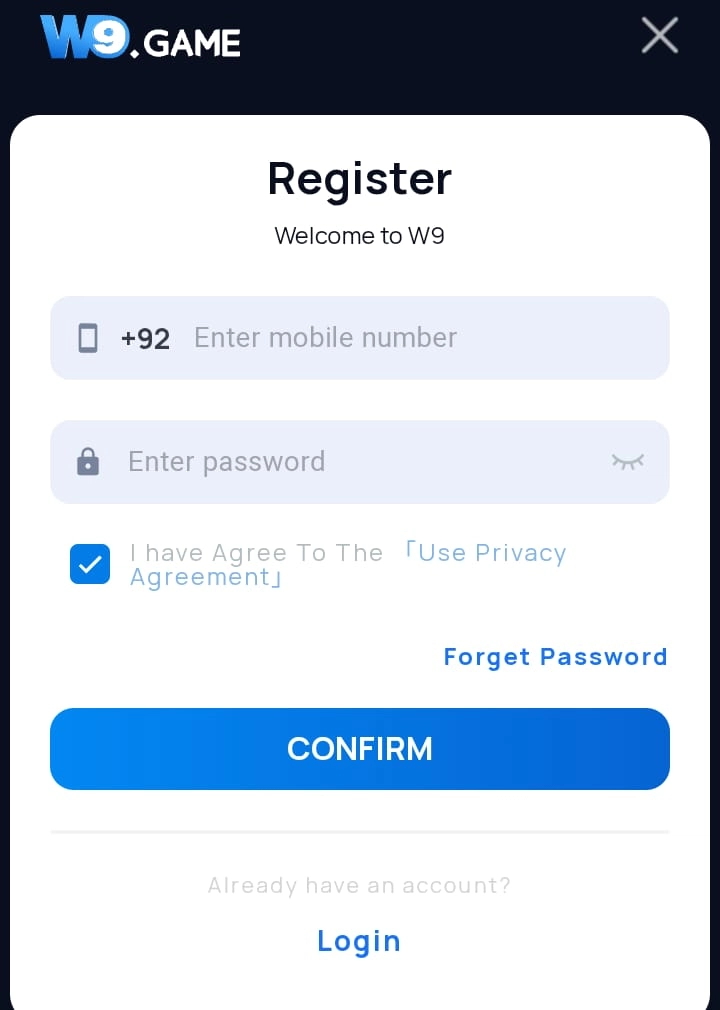 W9 Game Register