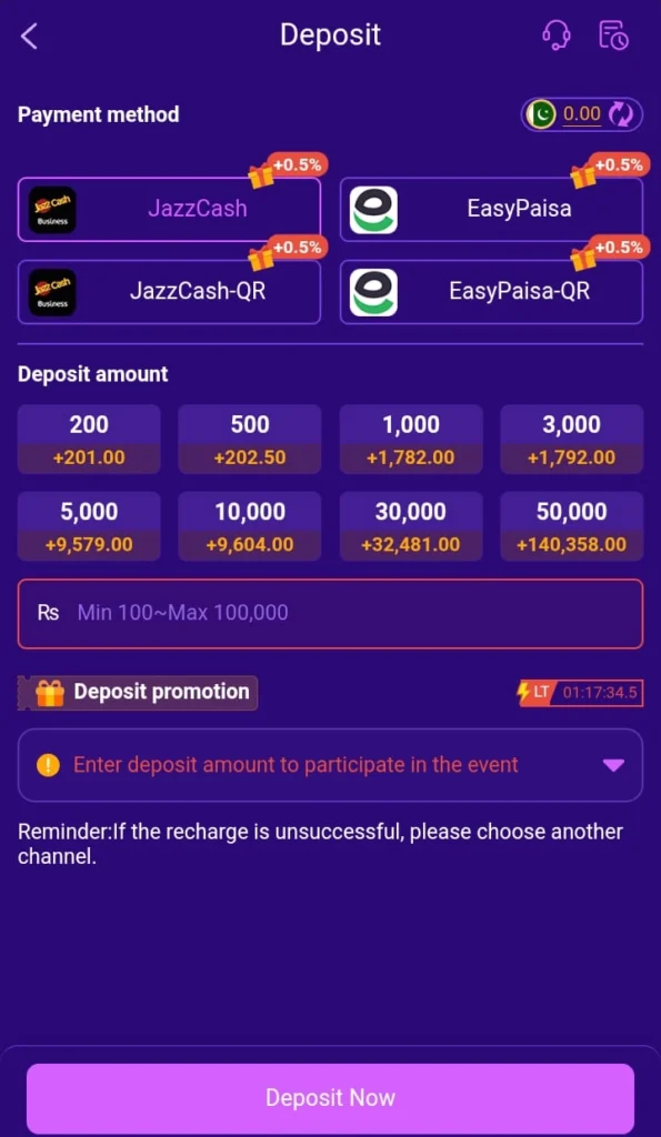 XC777 Game Deposits
