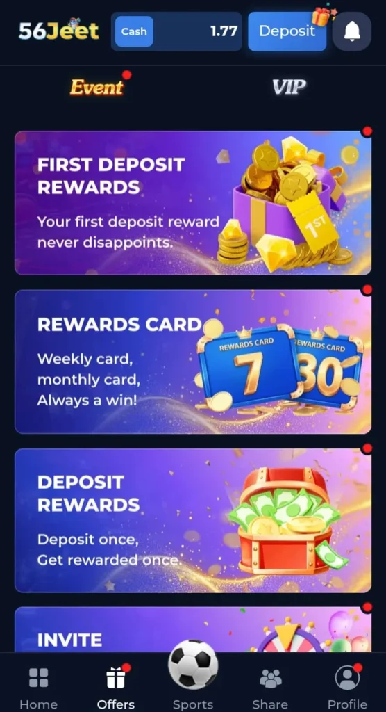 56Jeet Game Bonuses