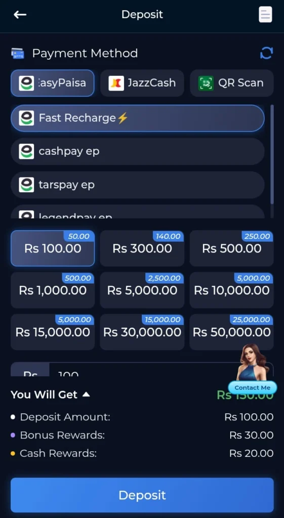 Deposit and Withdrawal Methods of 56Jeet Game