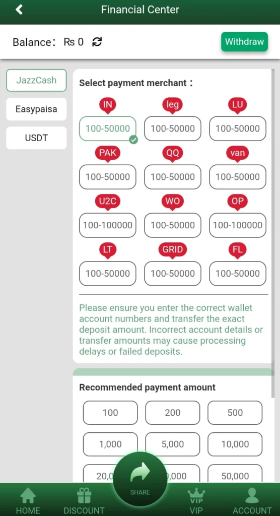 88Bbet Deposit and Withdrawal