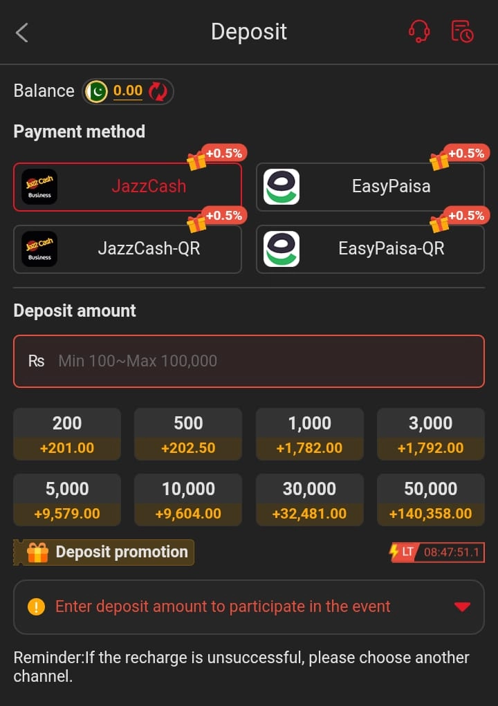 How to Deposit Money into AC777