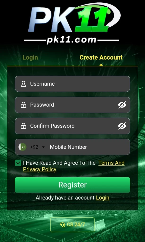How to Register and Log In to PK11