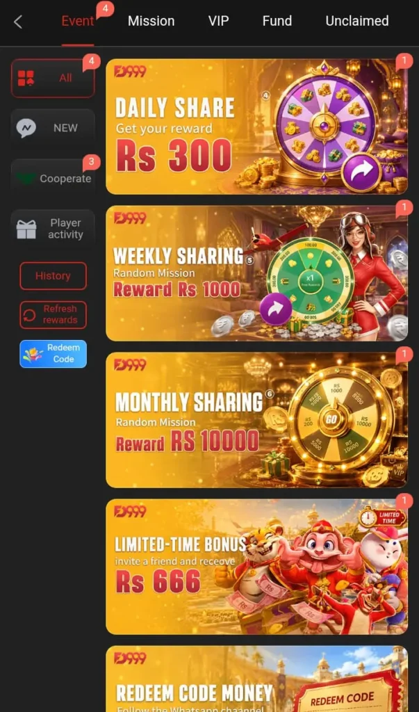 FD999 Game Bonuses