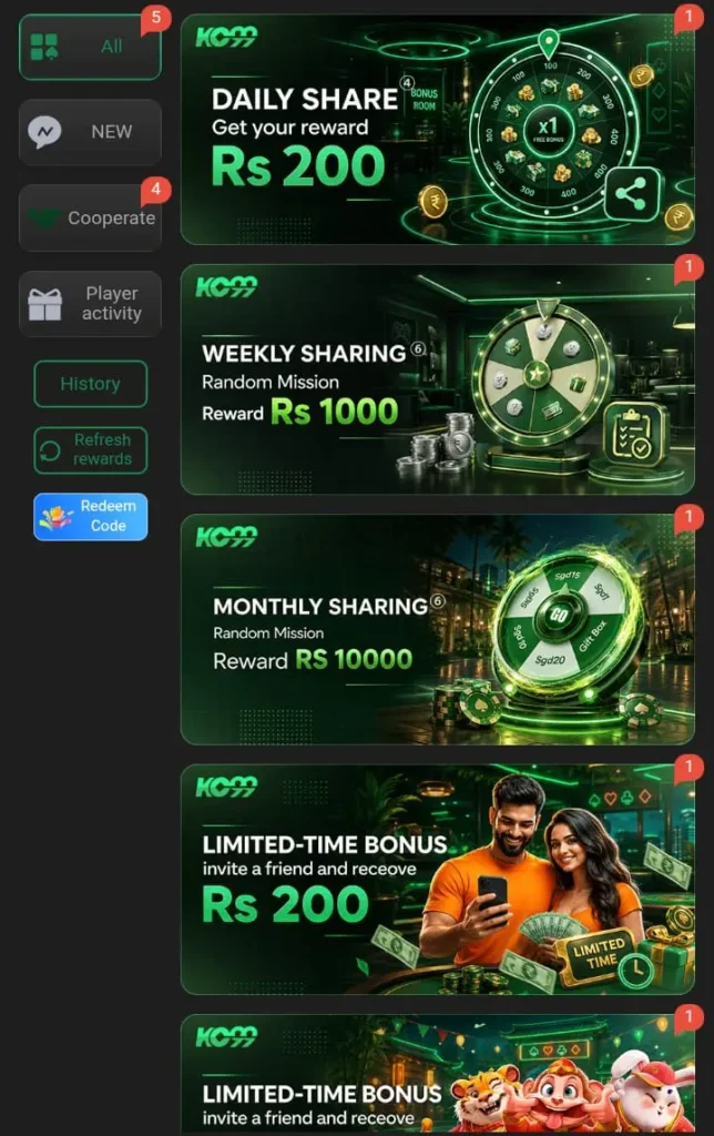 KC99 Game Daily Rewards