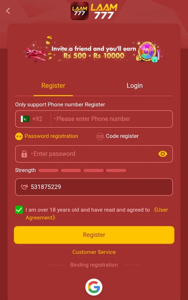 How to Register on Laam777