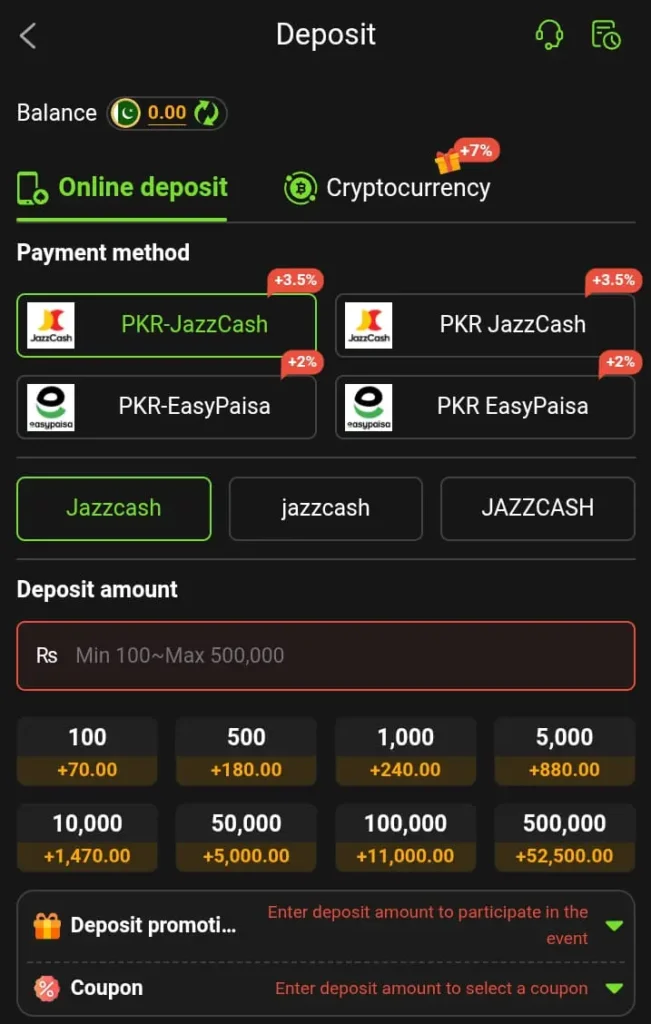 786 Bet Game Deposit